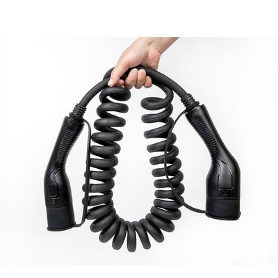 o carregador do carro de 5M EV Charging Cable Electric cabografa o Type2 IEC62196 à tomada 32A 7kW do Type2 com saco do armazenamento