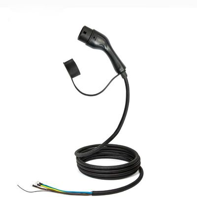 tomada de carregamento 32A/3Phase do carregador do Type2 da arma do OEM do cabo EV do veículo 22kW portátil única