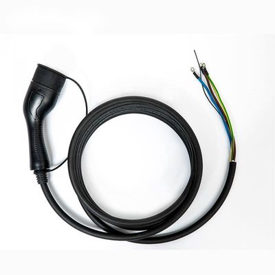 tomada de carregamento 32A/3Phase do carregador do Type2 da arma do OEM do cabo EV do veículo 22kW portátil única