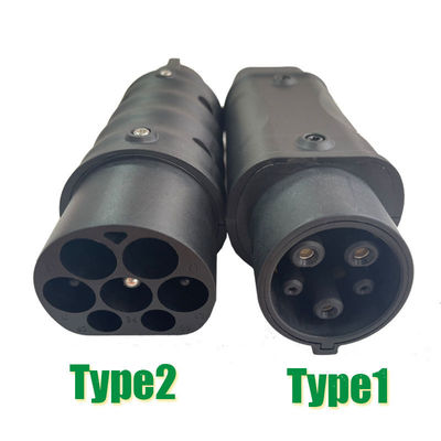 Type2 ao adaptador 32A 250V do conversor do Type1 para carregadores do veículo elétrico EV