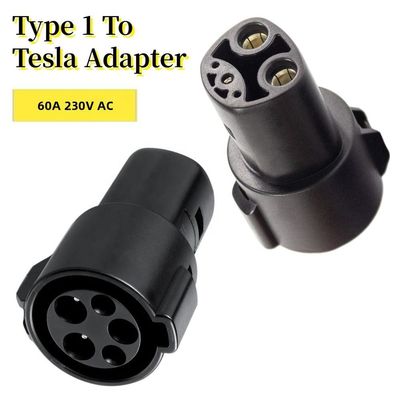 Type1 do conector da C.A. do adaptador do compressor do veículo elétrico 60A ao adaptador J1772 do carro de Tesla EV a TPC