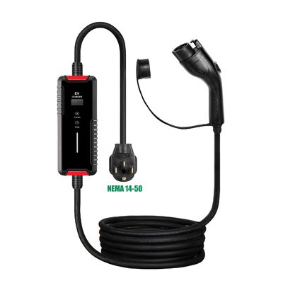 O carregamento esperto portátil da casa EV da C.A. posta 16Ao tipo - 1 carregador SAE J1772 do carro elétrico