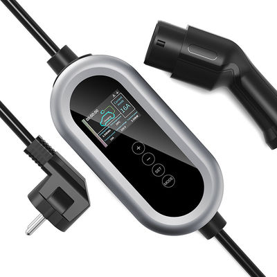 O OEM personalizou o carregador portátil elétrico portátil da estação de carregamento 16A do carro da C.A. 230V do Type2 EV