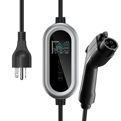 O carregamento esperto portátil da casa EV da C.A. posta 16Ao tipo - 1 padrão americano do carregador do carro elétrico