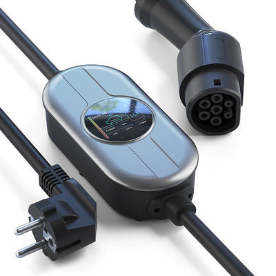50/60Hz tipo - carregador portátil de 2 EV com o carregador ajustável atual da casa EV da C.A. 230V da caixa de controle
