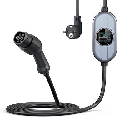 50/60Hz tipo - carregador portátil de 2 EV com o carregador ajustável atual da casa EV da C.A. 230V da caixa de controle