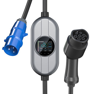 Carregador da C.A. 250V EV do Type2 para a pilha de carregamento atual do veículo elétrico 16A Adjusement