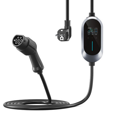 Tipo portátil do padrão EV Cahrger 8-16A da UE - C.A. de carregamento rápida 230V da pilha da casa do veículo de 2 New Energy