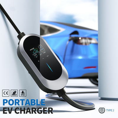 Tipo máximo do ajuste 32A atual - carregador rápido de 2 EV, carregador portátil do veículo elétrico da C.A. do OEM