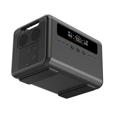 O LCD indica a bateria solar portátil do gerador LiFePO4 da C.A. Intput da central elétrica 2304Wh 1200W para acampar