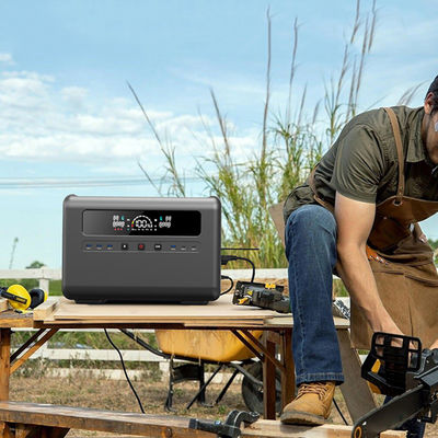 A C.A. 1200W entrou a central elétrica portátil, gerador solar com exposição disponível do LCD do painel solar