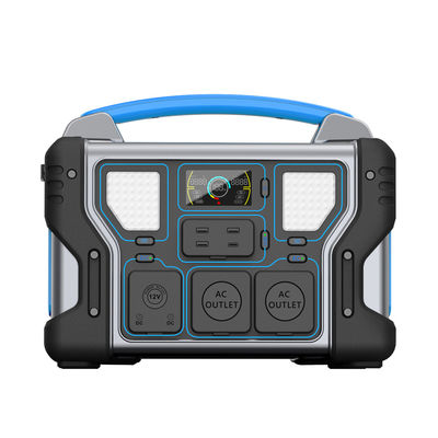Tempo portátil de acampamento azul 1008Wh do gerador da central elétrica de 1000W 1000W Lifepo4 elétrico