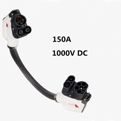 150A 1000V DC EVSE CCS2 para CCS1 Adaptador de carregamento para automóveis Adaptador de conector de carregamento para automóveis